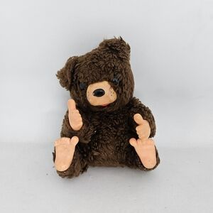 Bippy Bear Russ Berrie Teddy Thumb Sucker 5" Brown Vintage 1977 Taiwan Used. 